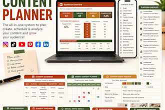 create a professional social media content planner