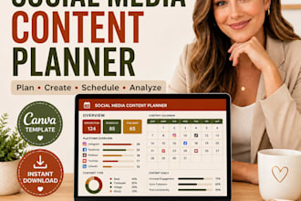 create a professional social media content planner