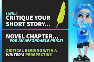 critique and beta read your short story or novel chapter