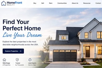 design wix website for real estate property management airbnb rental businesses