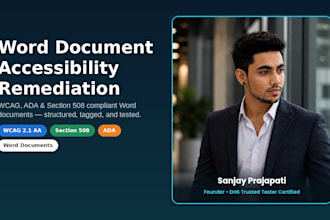remediate word and powerpoint files for wcag ada section 508 compliance