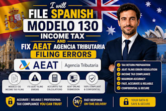 file spanish modelo 130 income tax and fix aeat agencia tributaria filing errors