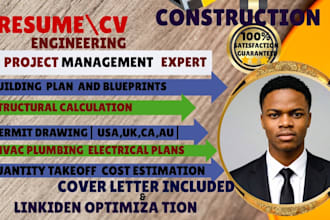write an ats optimized construction resume and CV