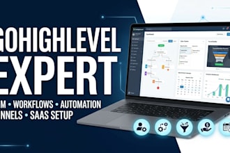 setup gohighlevel CRM, funnels, pipelines, calendars and workflows