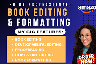book editing and formatting, manuscript formatting and developmental book editor