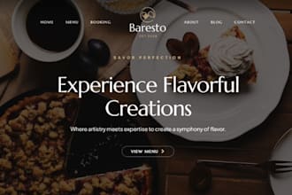 build squarespace restaurant website online menu food ordering website cafe site