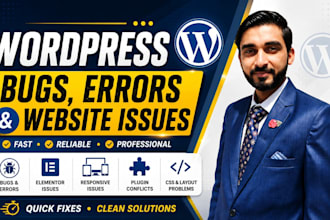 fix wordpress bugs, errors and website issues