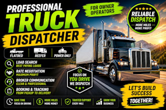 dispatch your flatbed, reefer and power only truck