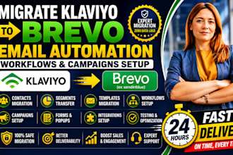 migrate klaviyo to brevo email automation workflows and campaigns