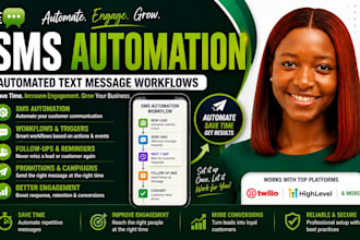 set up sms automation and automated text message workflows and send sms