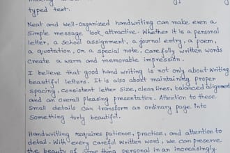 write anything with my beautiful handwriting