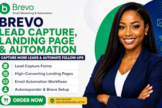 do brevo lead generation capture forms landing page and automation