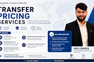 prepare transfer pricing documentation and benchmarking studies