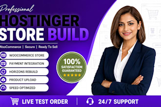 build hostinger horizons website, hostinger website builder woocommerce store