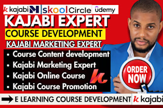 do kajabi online course promotion educational course content development
