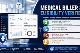 manage your medical billing, ar follow up, and benefit verification