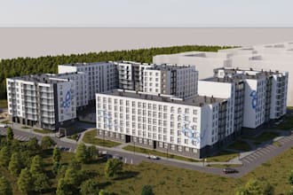 dwg to 3d model,multifamily housing,site planning,condo property development,cgi