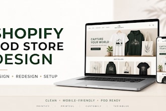 design print on demand shopify store and redesign shopify print on demand