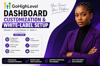 customize your gohighlevel dashboard and white label saas