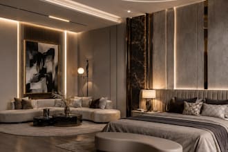 create modern interior design and photorealistic 3d renders