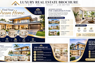 design realtor listing presentation, real estate property brochure,listing flyer