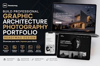 build graphic architecture photography portfolio  readymag  website design