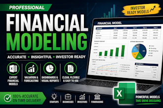 build financial models, projections, forecasts and budgets in excel