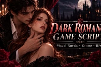 write immersive video game story, dialogue, and character lore for rpgs