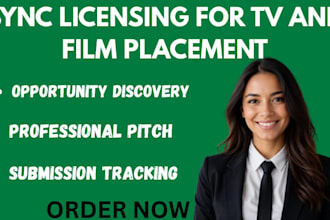 build a sync licensing strategy and pitch your music for TV film ads media