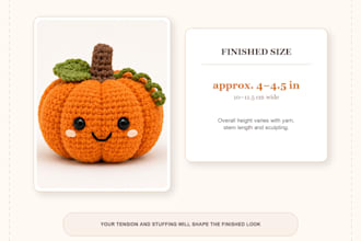 create a custom crochet pattern for your etsy shop