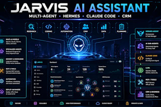 setup jarvis ai assistant multi ai sub agent dashboard hermes crm claude code