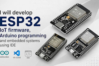 design esp32 iot projects, pcb, firmware and embedded systems using auduino ide