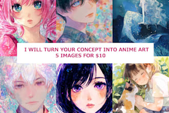 turn your concept into stunning anime ai art