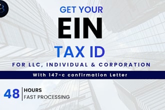 get your ein for non residents with confirmation letter within 48 hours