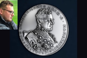 create custom 3d coin, challenge coin, medal, meme coin