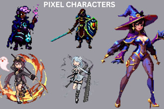 do animation for character spritesheet 2d game assets for indie rpg game arts