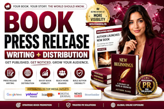 press release distribution book press release for book promotion book launch