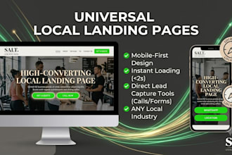a fast local landing page and optimize google maps