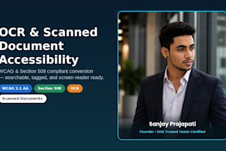 convert scanned PDF to accessible searchable PDF with ocr