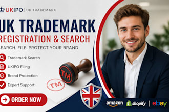 register UK trademark ukipo filing and search for startups and ecommerce brands