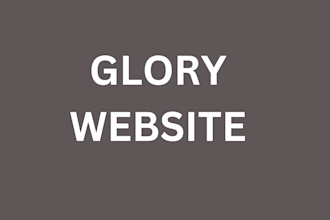 create glory website that functions