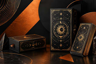 tarot packaging design for luxury custom tarot box and premium card finishes