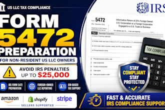 prepare irs form 5472 for non resident llc owners