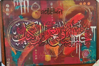 create unique abstract arabic calligraphy islamic wall art