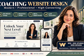 design coaching website for life coach, business coach and consultant using wix