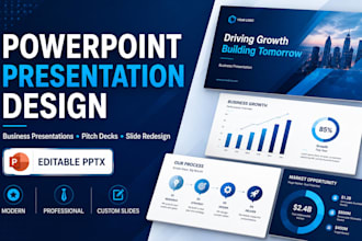 design powerpoint presentations and pitch decks