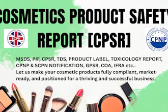 do eu UK toxicology cosmetic product safety data sheet cpnp amazon temu tiktok