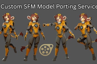 port or rig your sfm model, gmod playermodel, l4d2 cs2 tf2 mmd to source engine