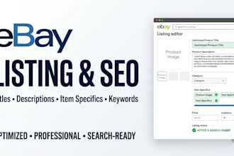 create SEO optimized ebay product listings