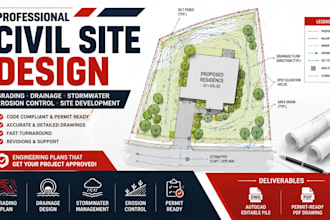 design grading drainage stormwater and utility plans for permit approval